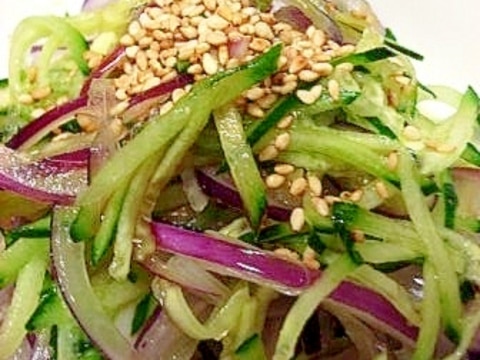 お手伝いレシピ キュウリと紫玉ねぎの和風サラダ レシピ 作り方 By 一点集中力 楽天レシピ お手伝いレシピ キュウリと紫玉ねぎの和風サラダ レシピ 作り方 By 一点集中力 楽天レシピ